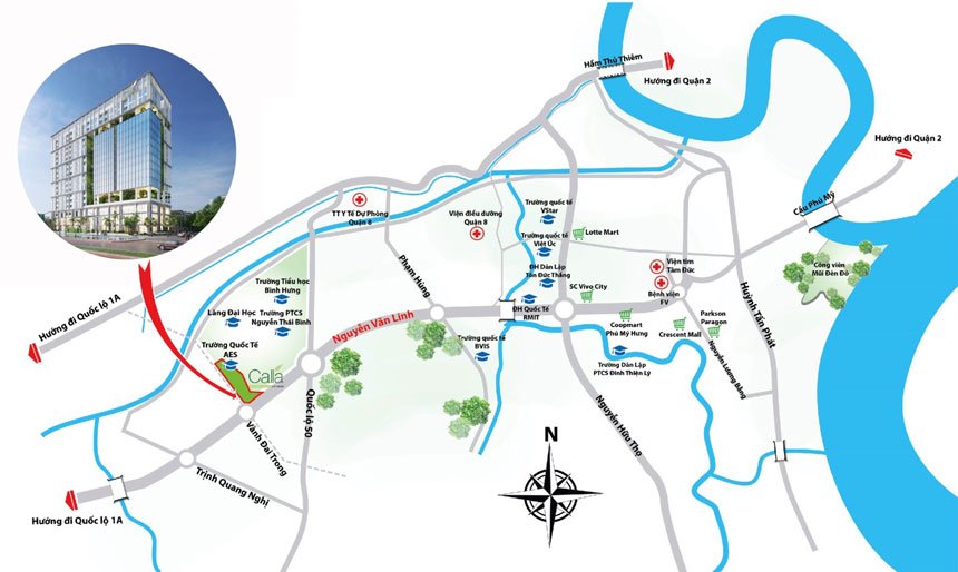Vị trí dự án Hà Đô Centrosa Garden không những đẹp mà còn đắc địa