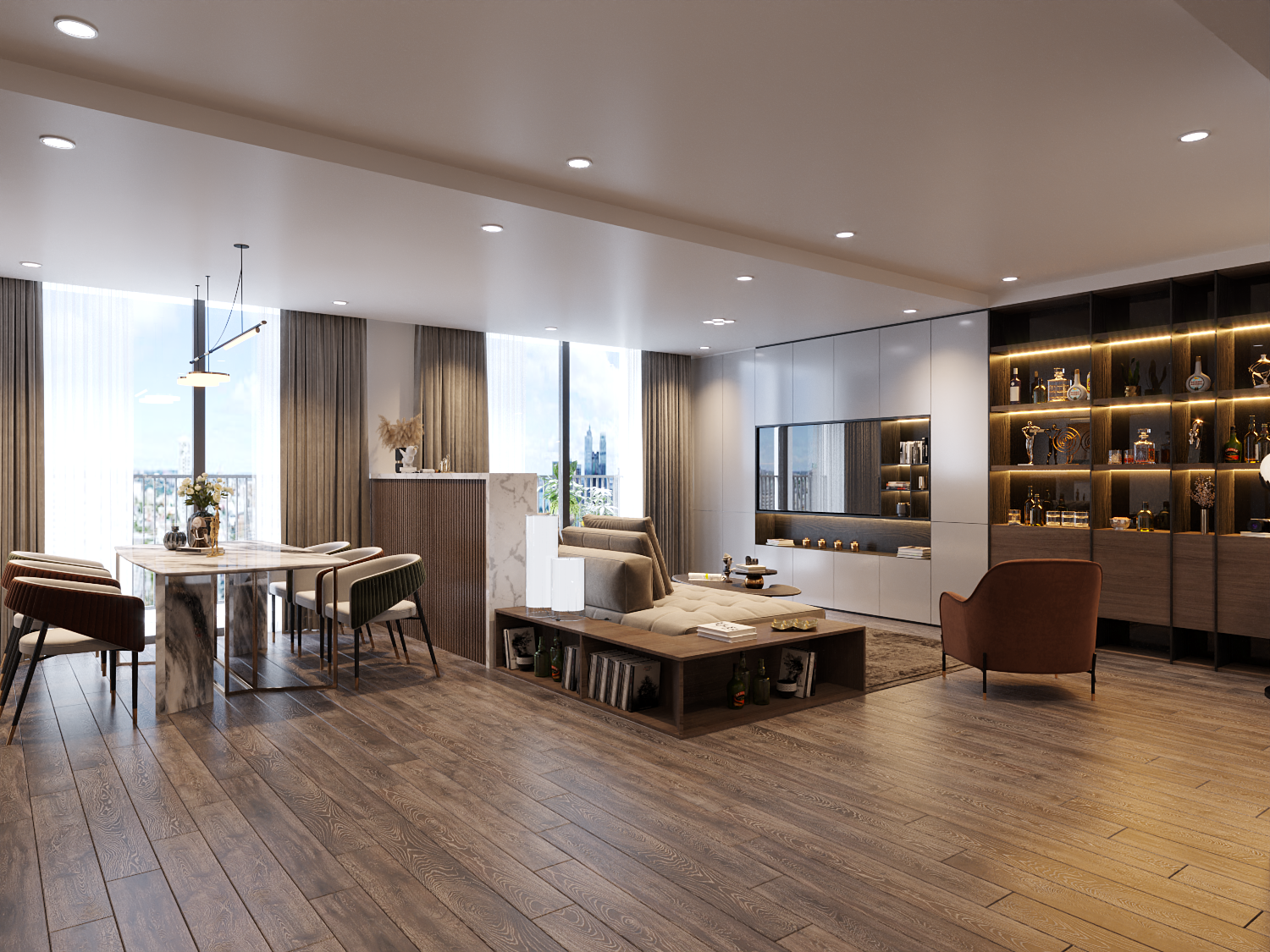 Căn hộ tầm trung hút khách mua ở thực