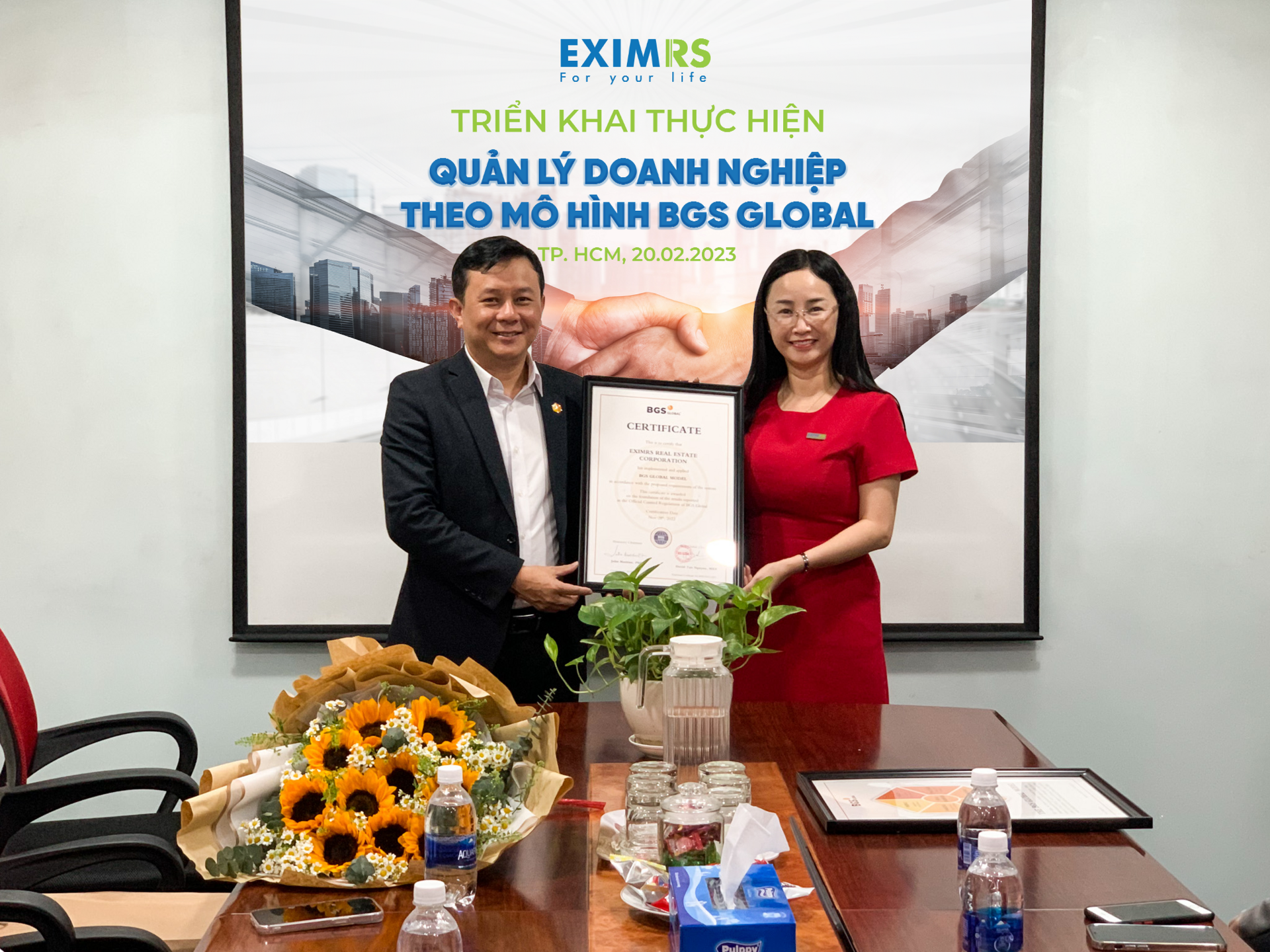 EXIMRS CHÍNH THỨC TRIỂN KHAI MÔ HÌNH BGS GLOBAL VÀO QUẢN LÝ DOANH NGHIỆP