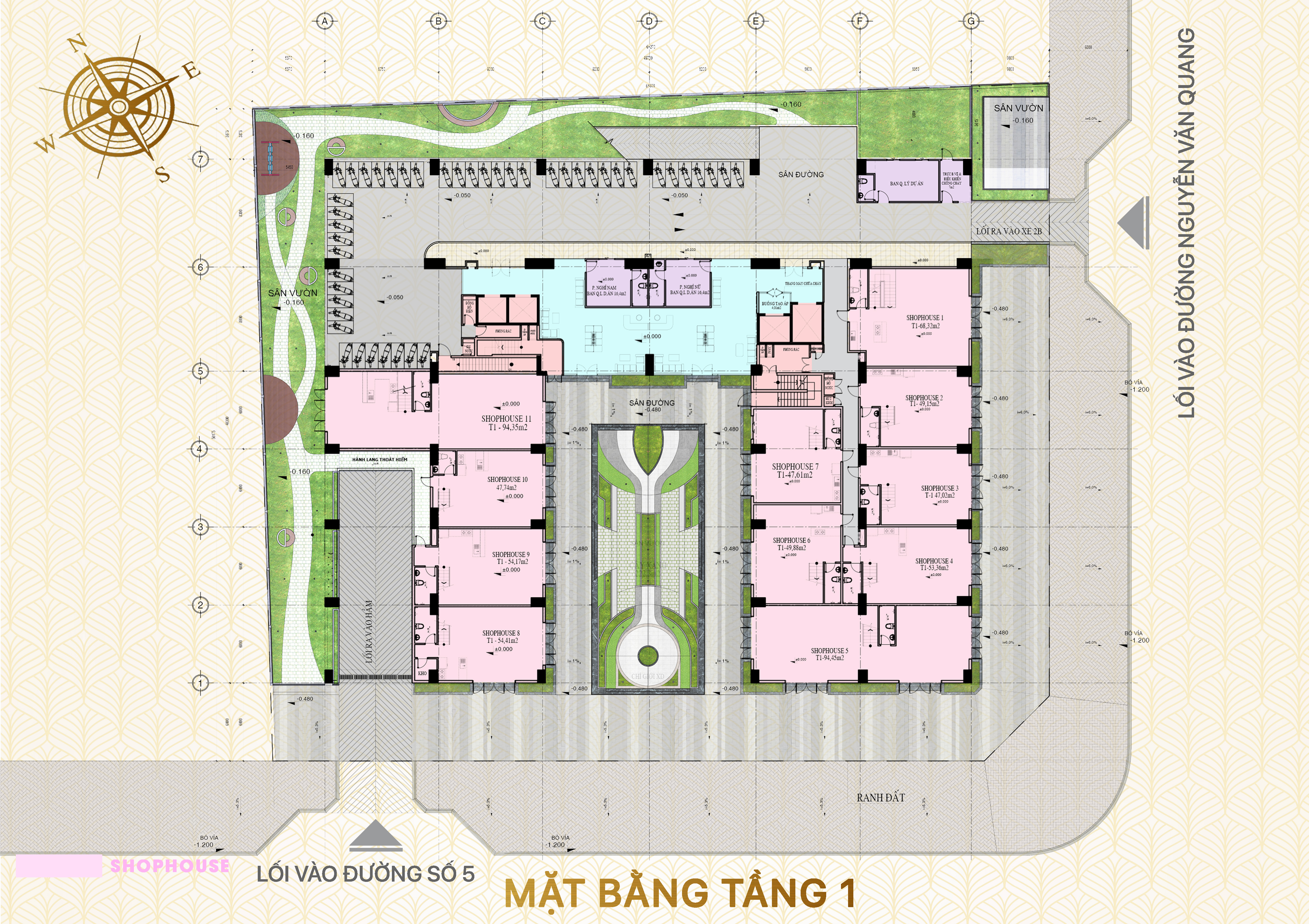 Mặt bằng tầng 1