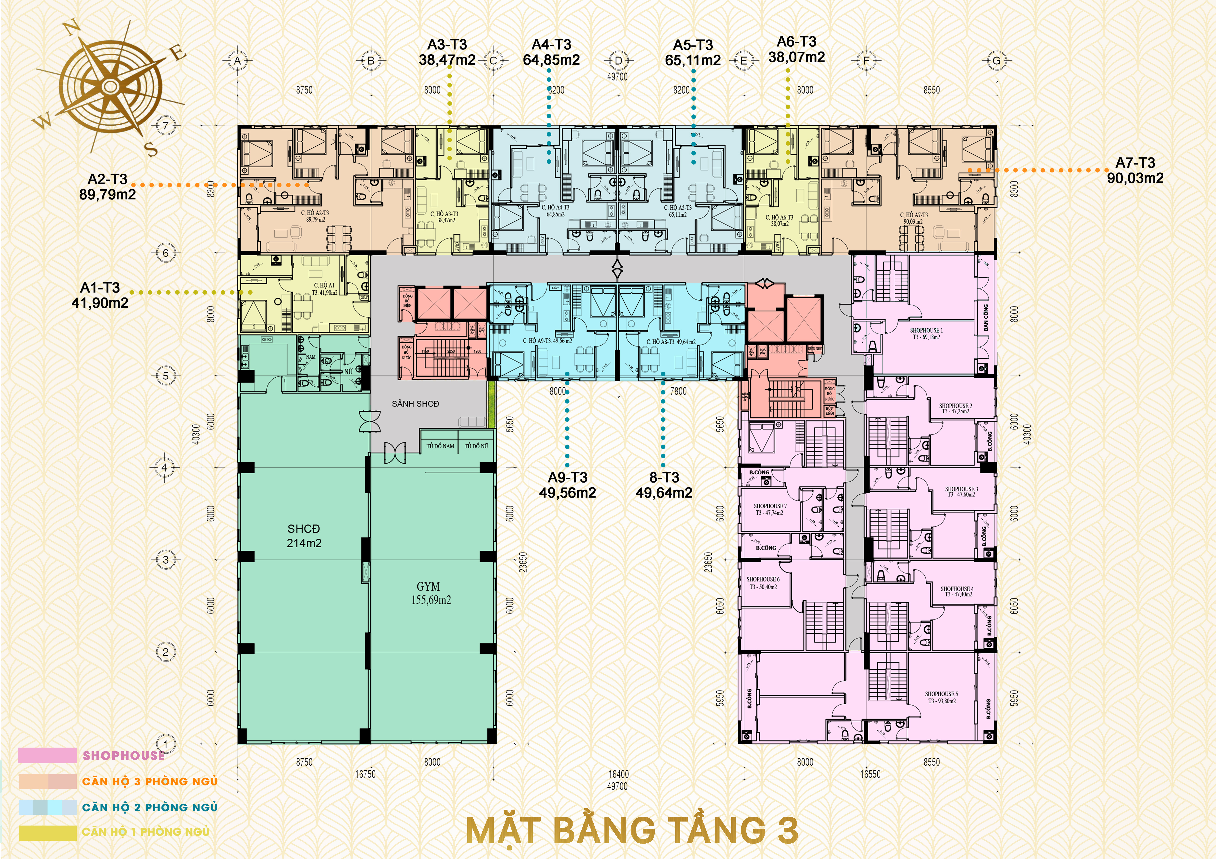 Mặt bằng tầng 3
