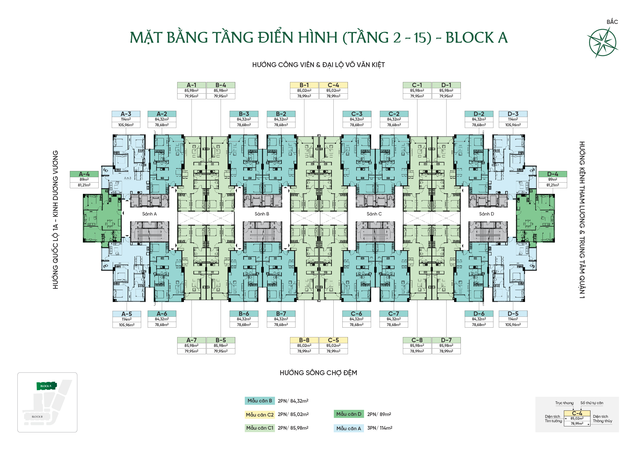 Mặt bằng Block A
