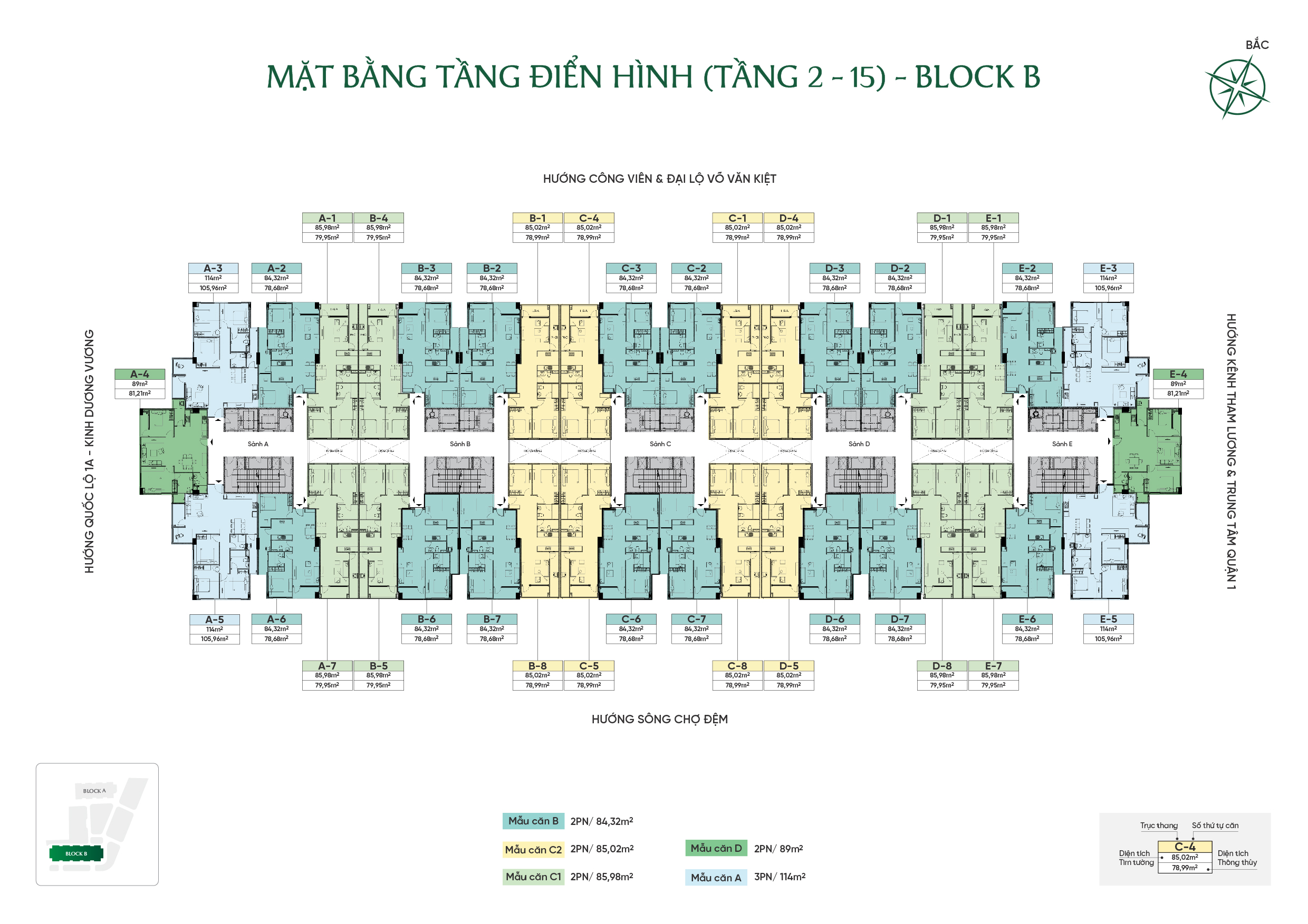 Mặt bằng Block B