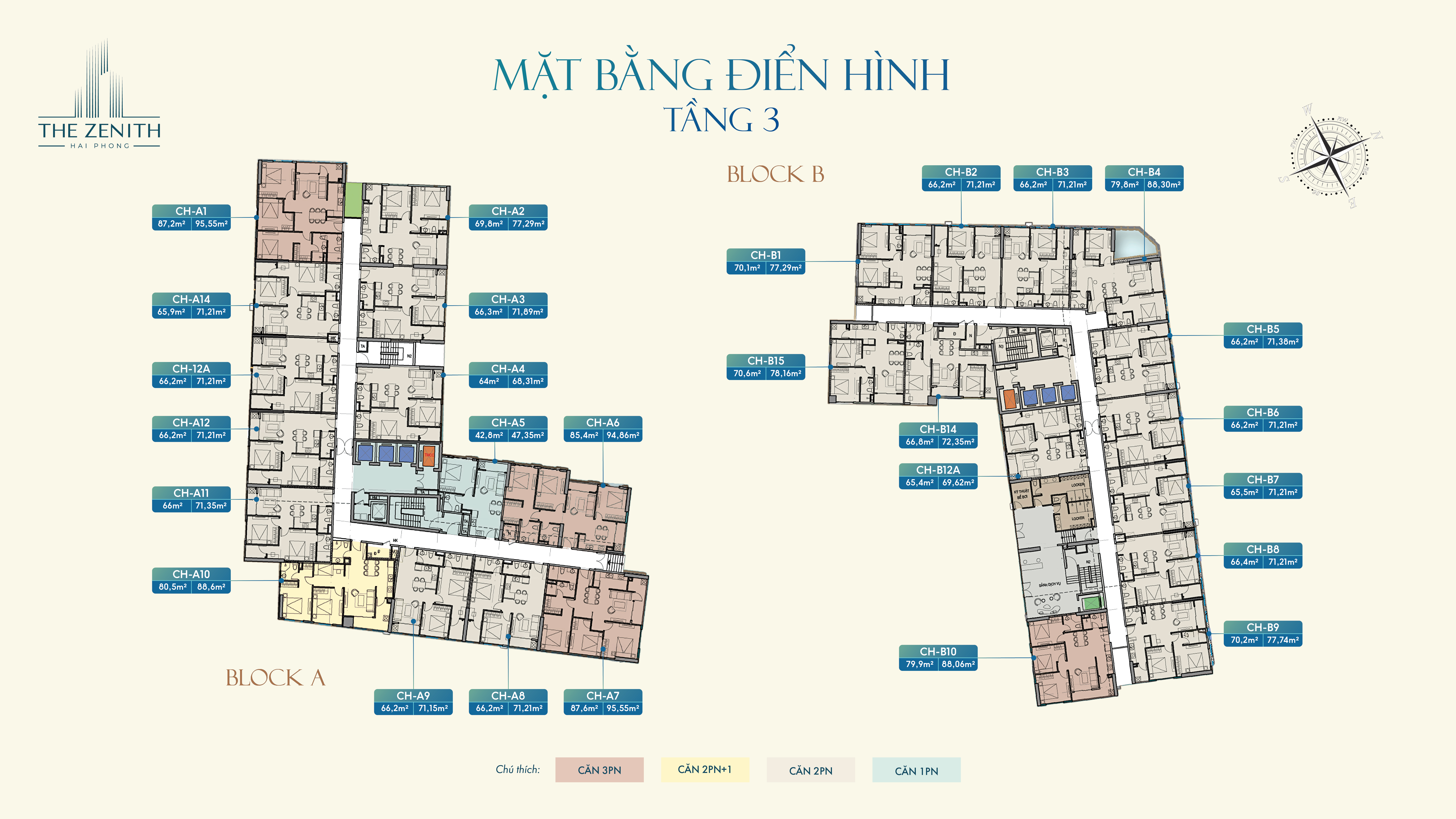 Mặt bằng tầng 3