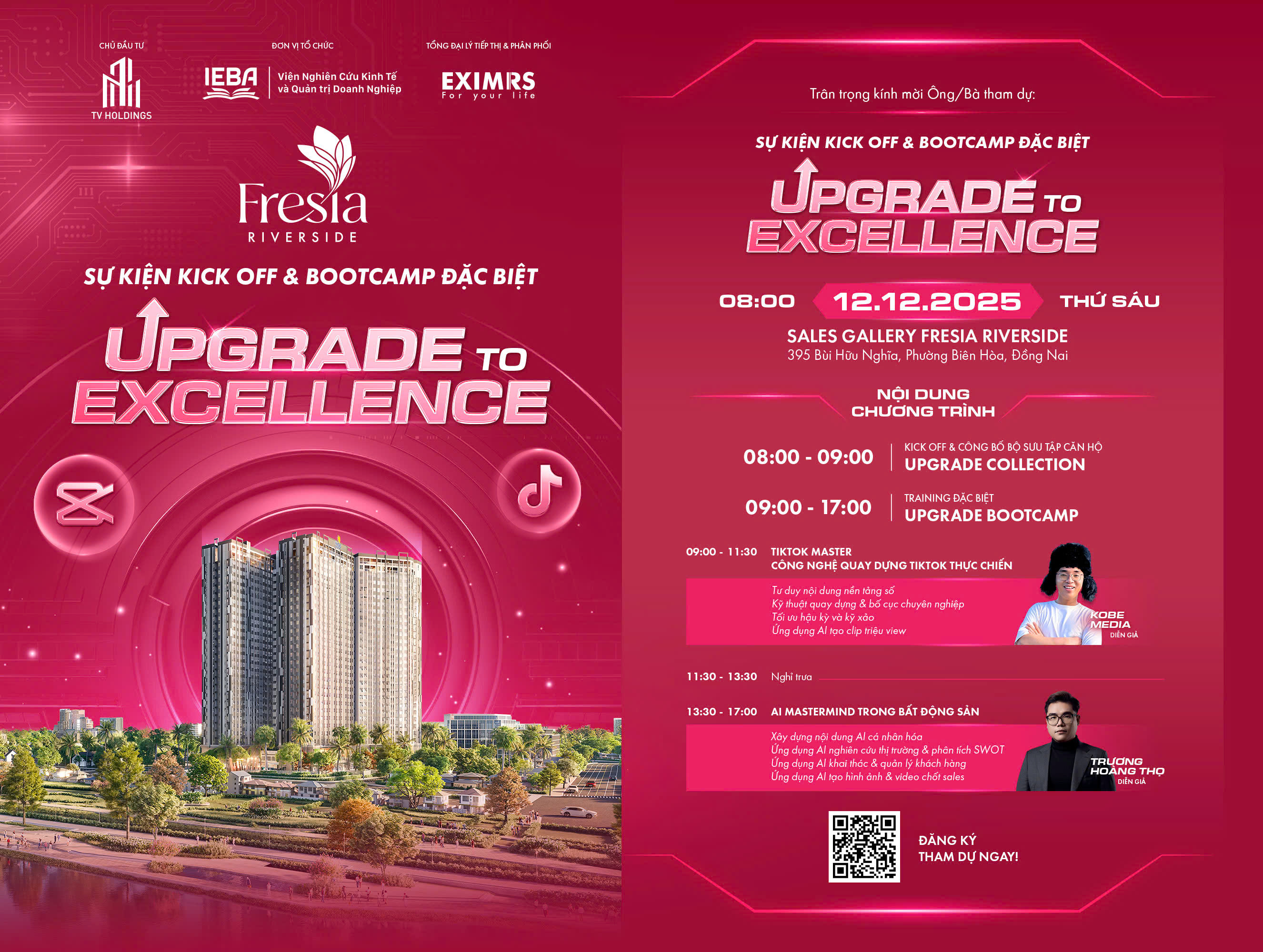 Fresia Riverside ra mắt Bộ sưu tập căn hộ Upgrade Collection và đào tạo thực chiến Upgrade BootCamp 2025