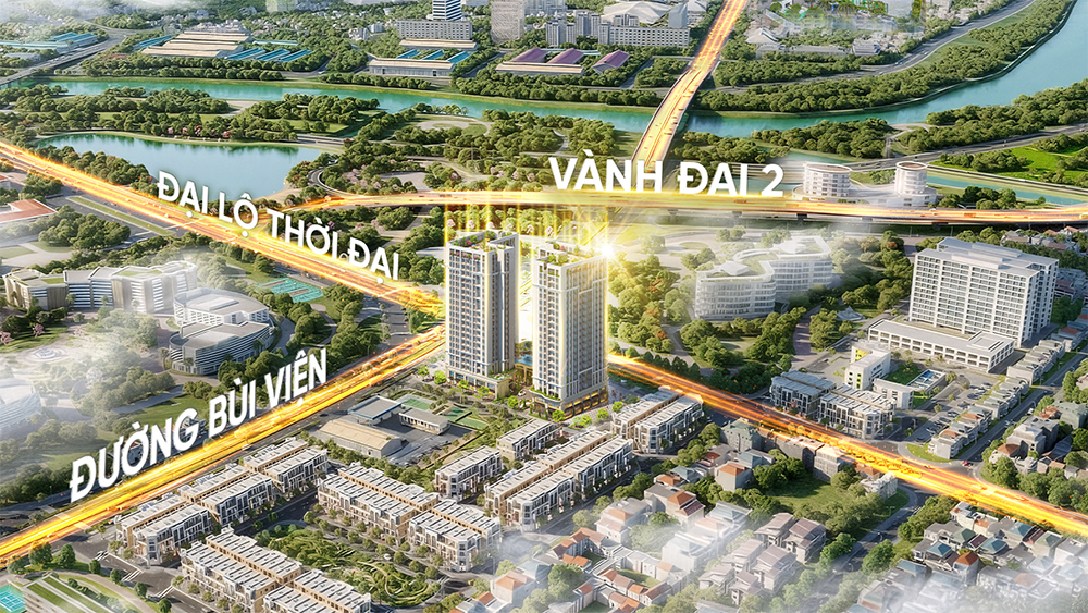 The Zenith Hải Phòng sở hữu vị trí vàng trên đại lộ Bùi Viện, liền kề Vành đai 2 The Zenith Hải Phòng sở hữu vị trí vàng trên đại lộ Bùi Viện, liền kề Vành đai 2